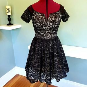 Goth Pinup Lace Dress Size XS/S